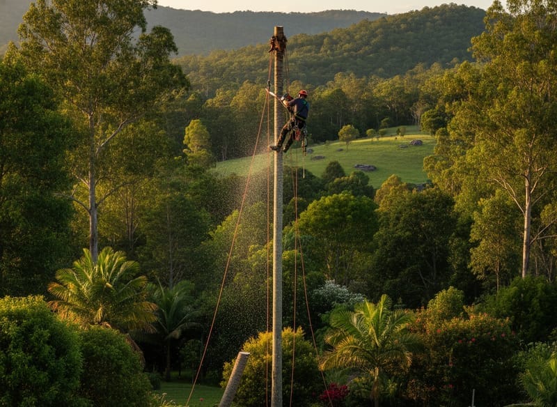 Palm Tree Removal performed by Hobart Arborist in the Hobart
