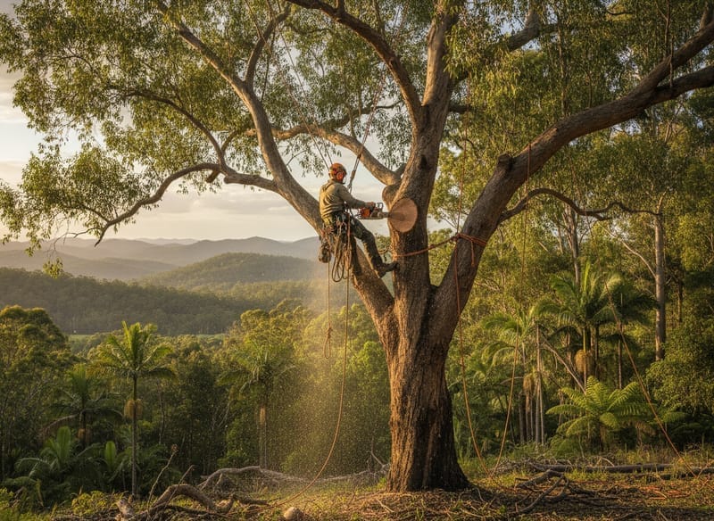 Tree Removal performed by Hobart Arborist in the Hobart